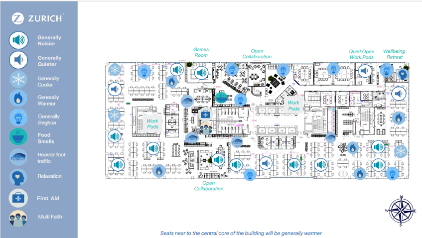 An example of a sensory map